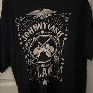 black johnny cash tshirt